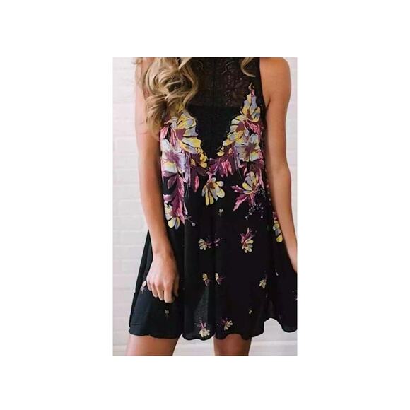 Free People Intimacy Sz S MARSHA Dress Slip Trapeze  A Line - Picture 3 of 11